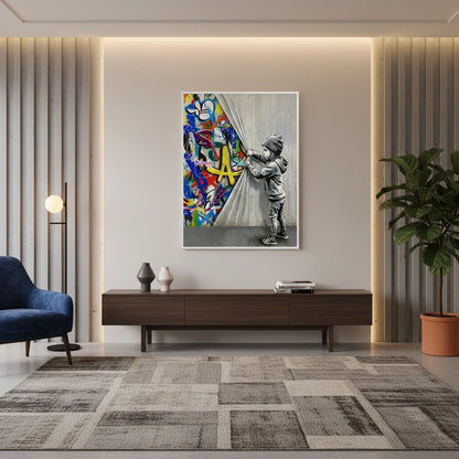 Urban Child Graffiti Reveal - Fine Art