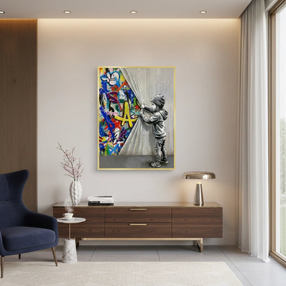 Urban Child Graffiti Reveal - Fine Art
