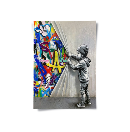Urban Child Graffiti Reveal - Poster