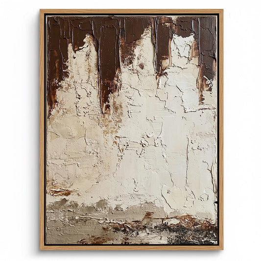 Close-up of Urban Decay Abstract textured plaster showing a distressed, industrial concrete effect for UAE interiors.