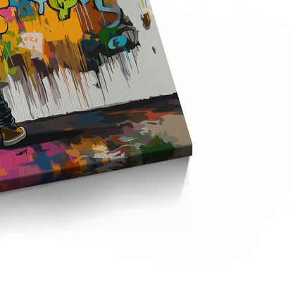 Urban Graffiti Boy - Canvas