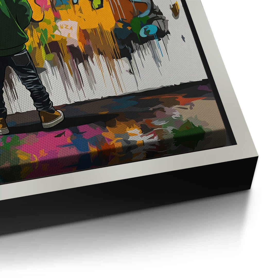 2Urban Graffiti Boy - Canvas