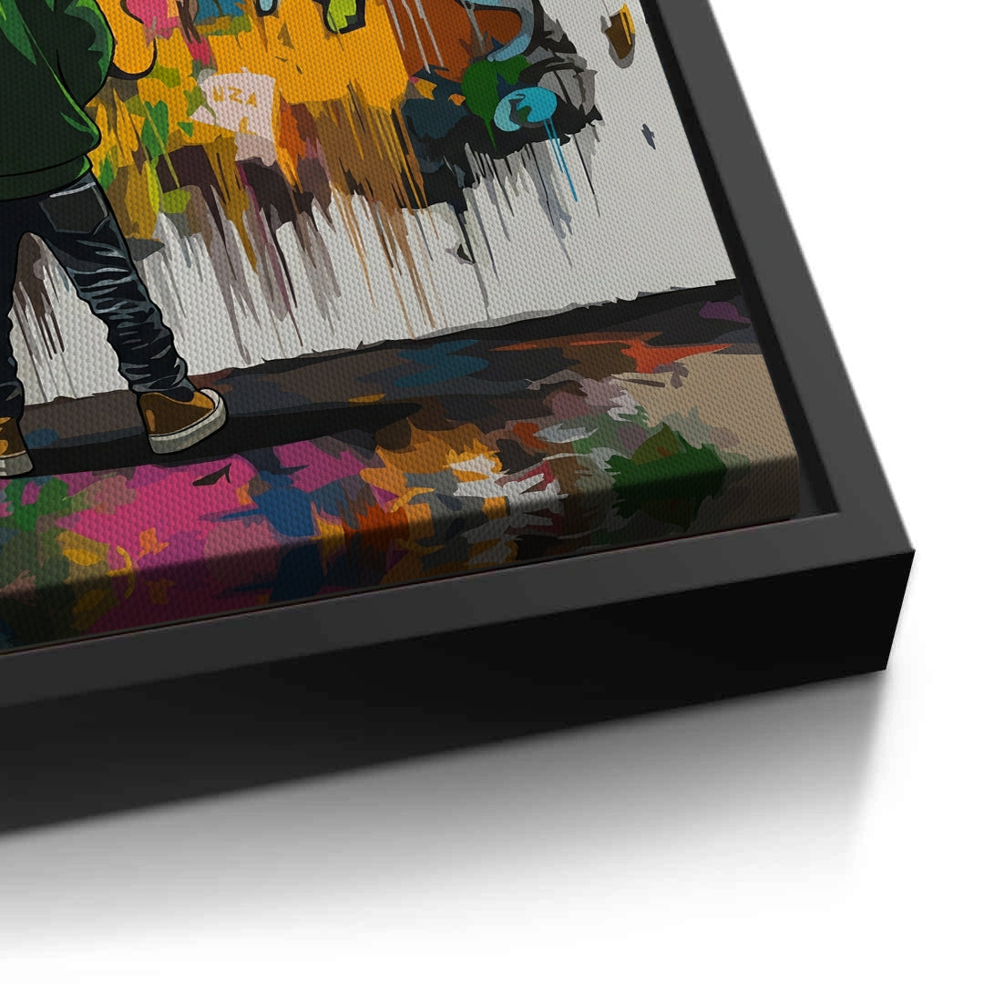 2Urban Graffiti Boy - Canvas