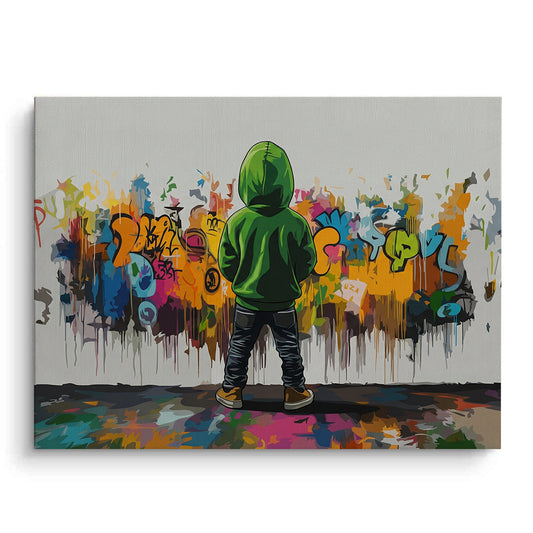 Urban Graffiti Boy - Canvas