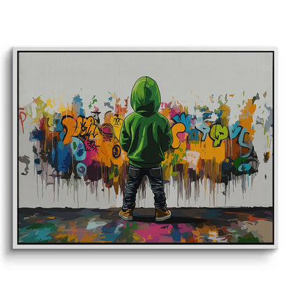 Urban Graffiti Boy - Canvas