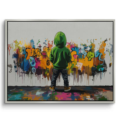 Urban Graffiti Boy - Canvas