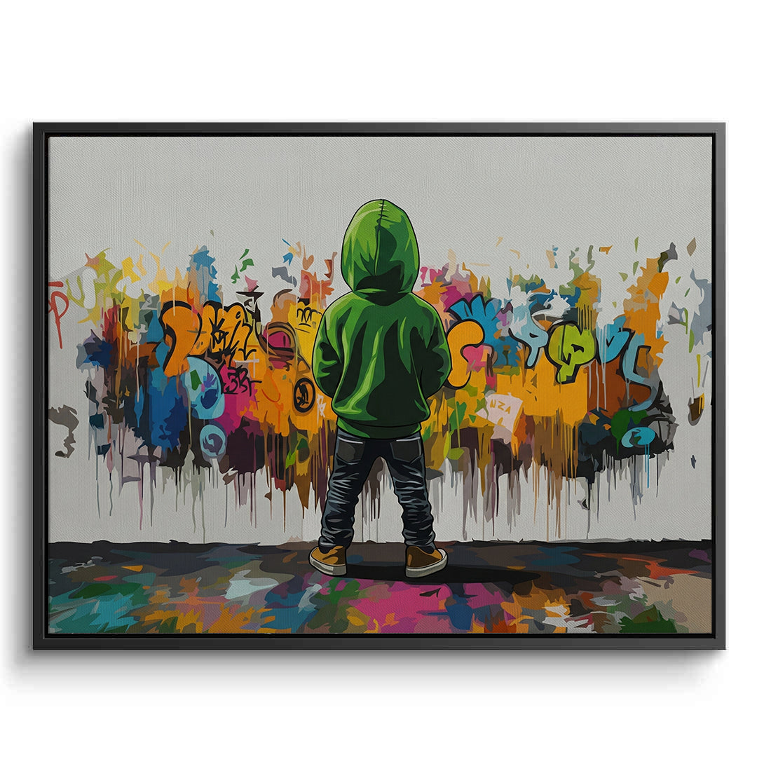 2Urban Graffiti Boy - Canvas