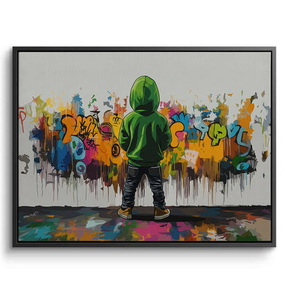 Urban Graffiti Boy - Canvas
