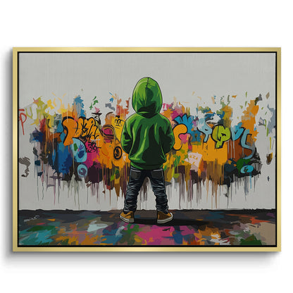 Urban Graffiti Boy - Canvas