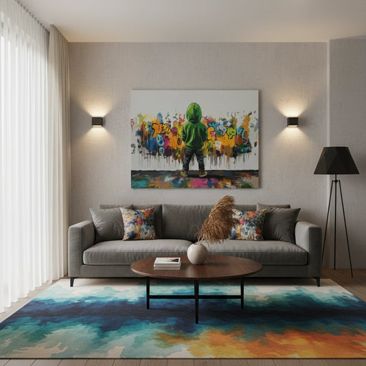 Urban Graffiti Boy - Canvas