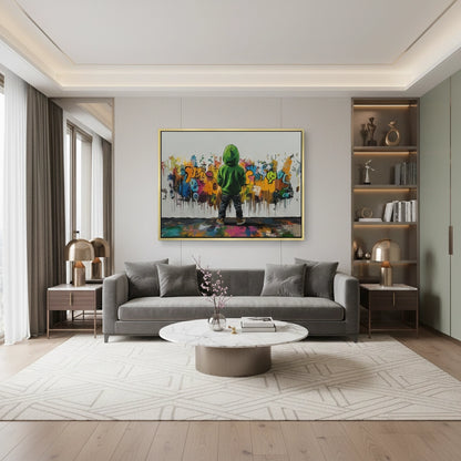 Urban Graffiti Boy - Canvas