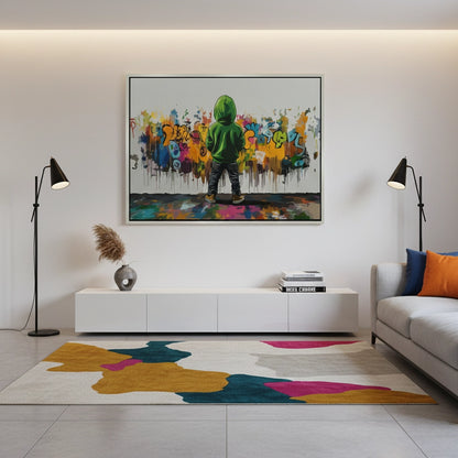 Urban Graffiti Boy - Canvas