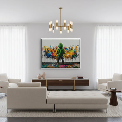 Urban Graffiti Boy - Canvas