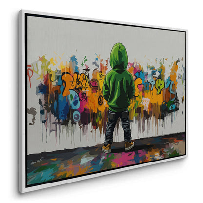 Urban Graffiti Boy - Canvas