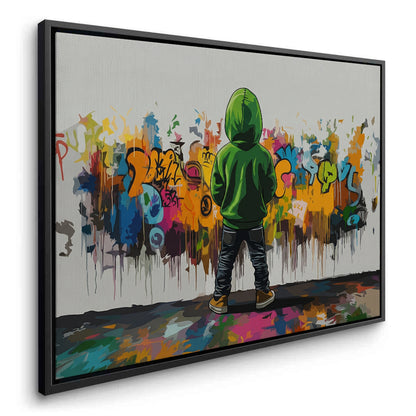 Urban Graffiti Boy - Canvas