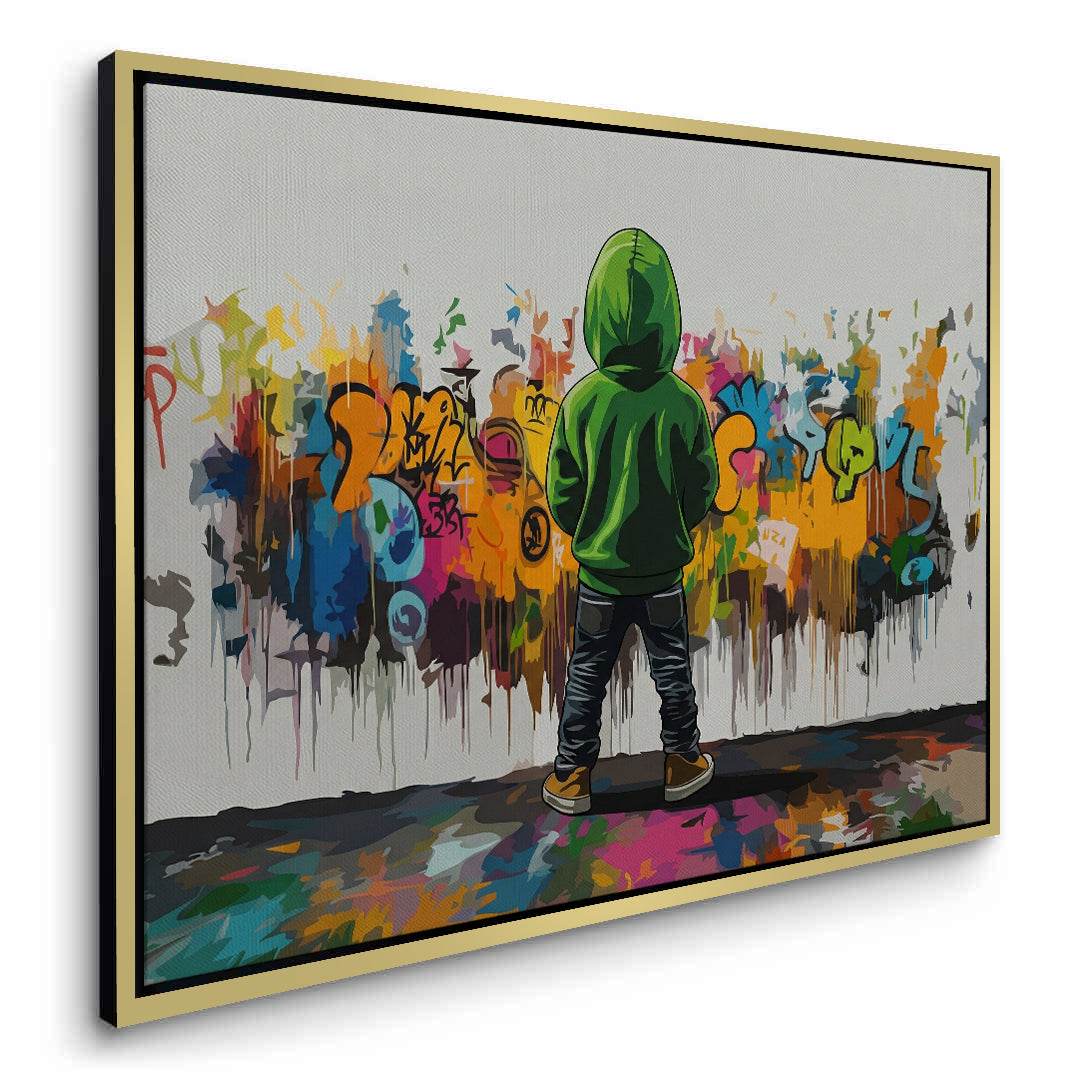 2Urban Graffiti Boy - Canvas