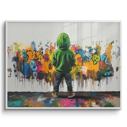 Urban Graffiti Boy - Fine Art