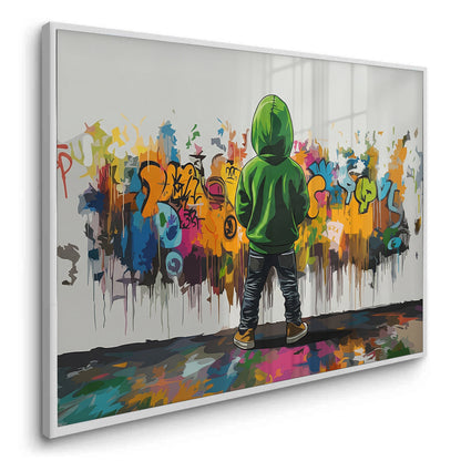 Urban Graffiti Boy - Fine Art