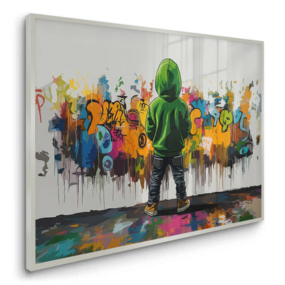 Urban Graffiti Boy - Fine Art