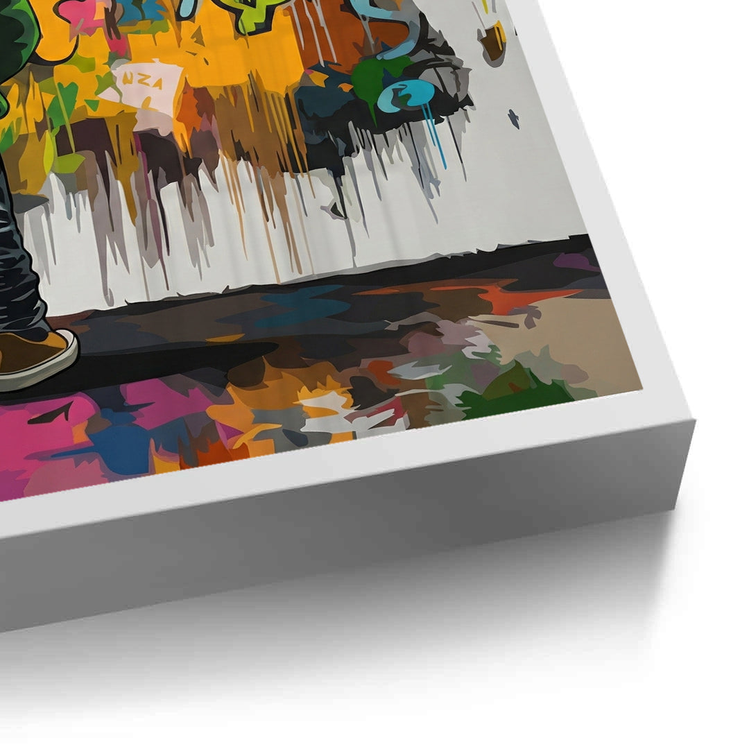 2Urban Graffiti Boy - Fine Art