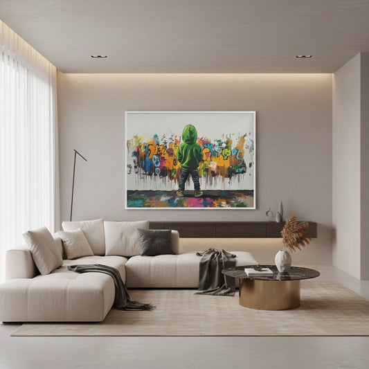 Urban Graffiti Boy - Fine Art