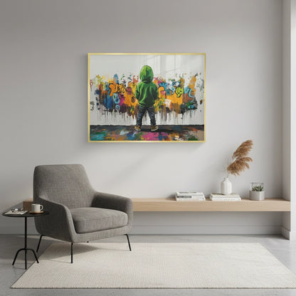 Urban Graffiti Boy - Fine Art