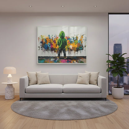Urban Graffiti Boy - Fine Art