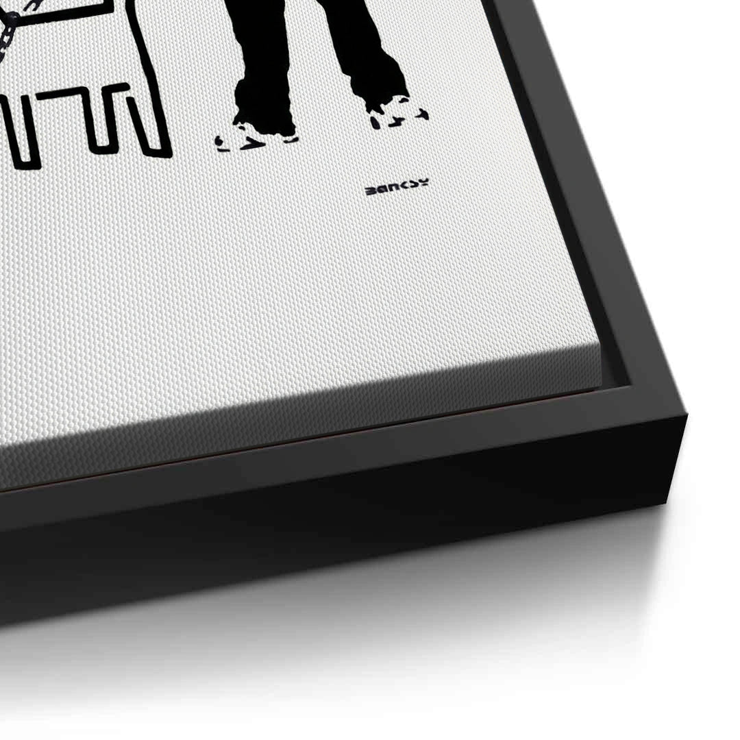 2Urban Graffiti Man with Keith Haring Dog - Canvas