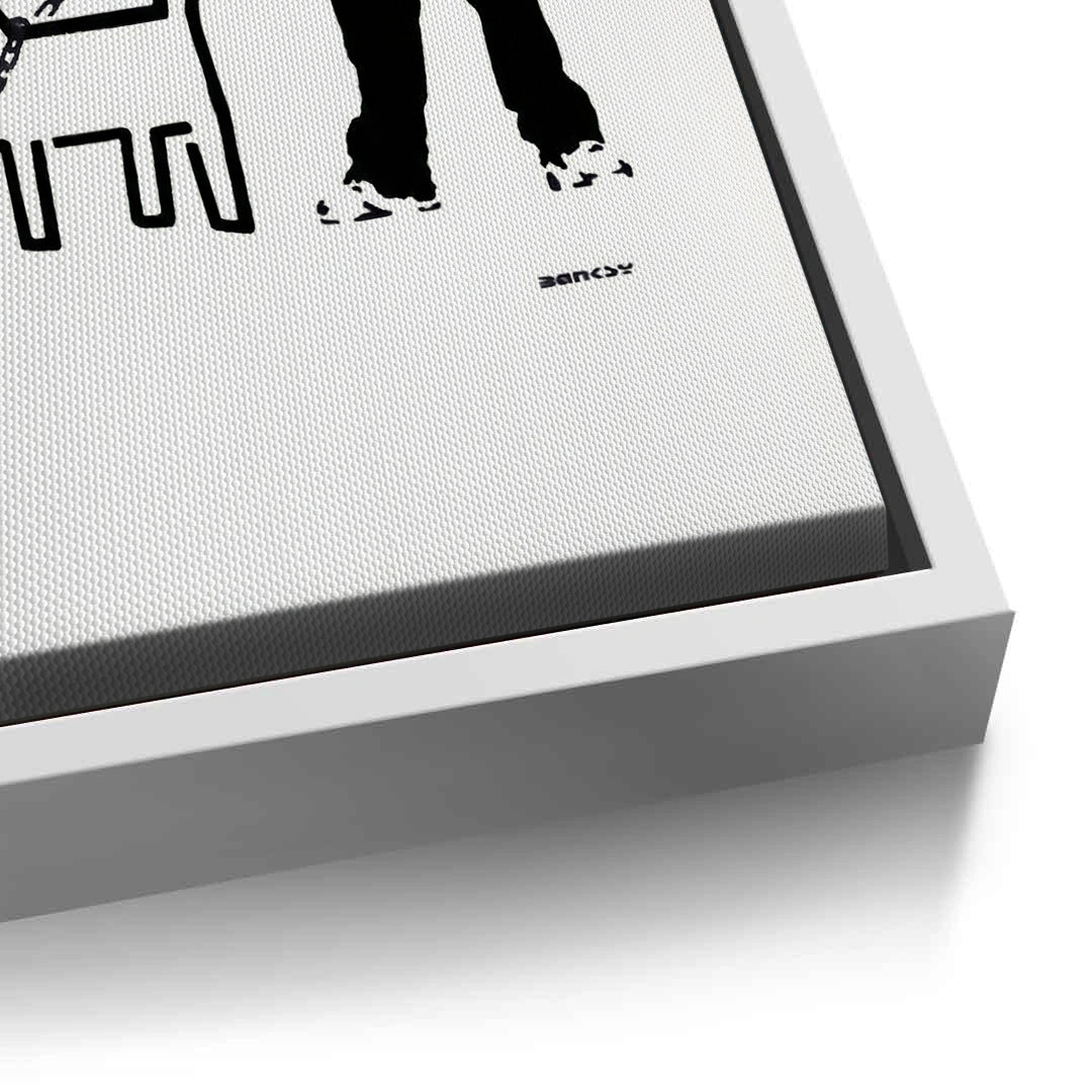 2Urban Graffiti Man with Keith Haring Dog - Canvas