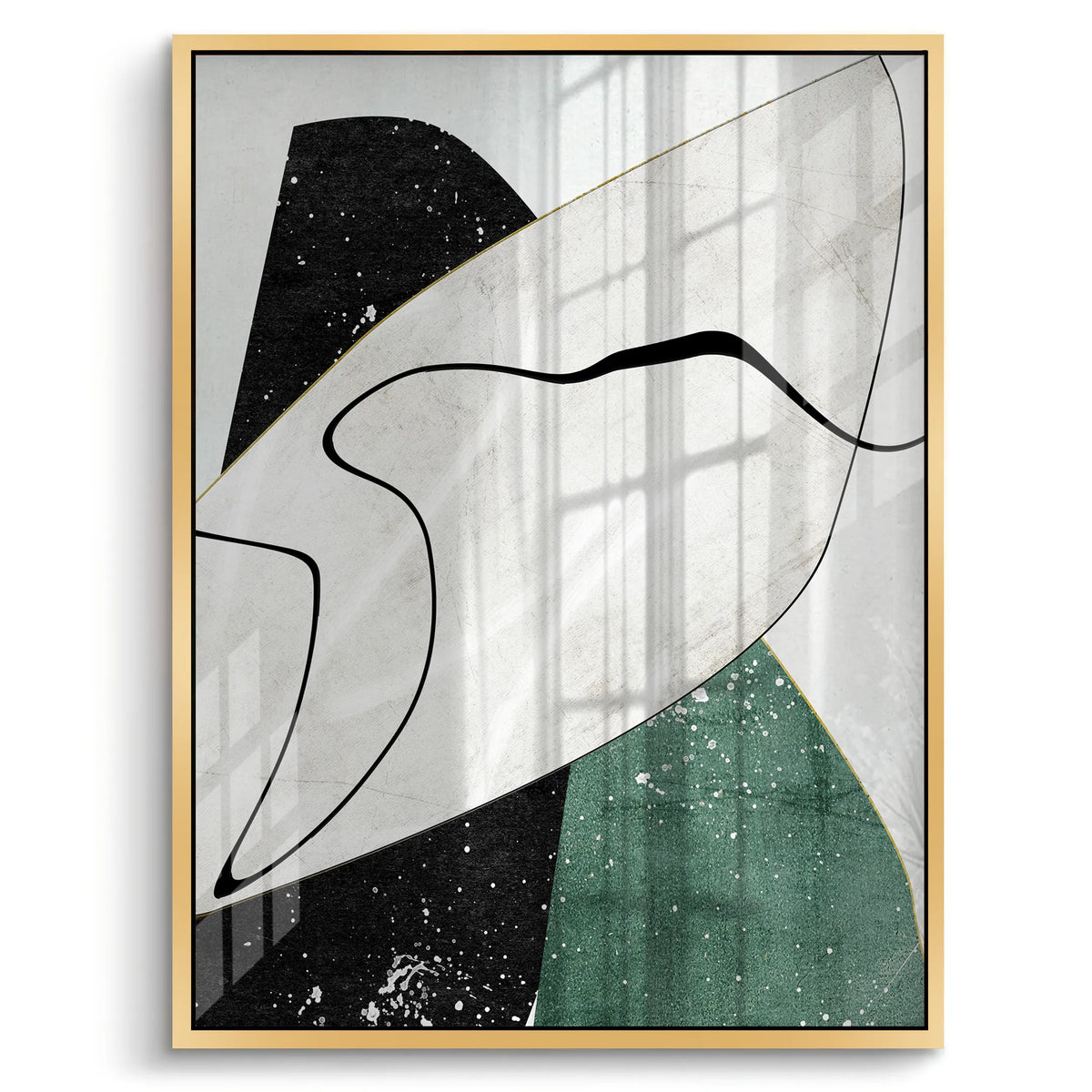 Veiled Geometry - Acrylic - Jasmineart.ae