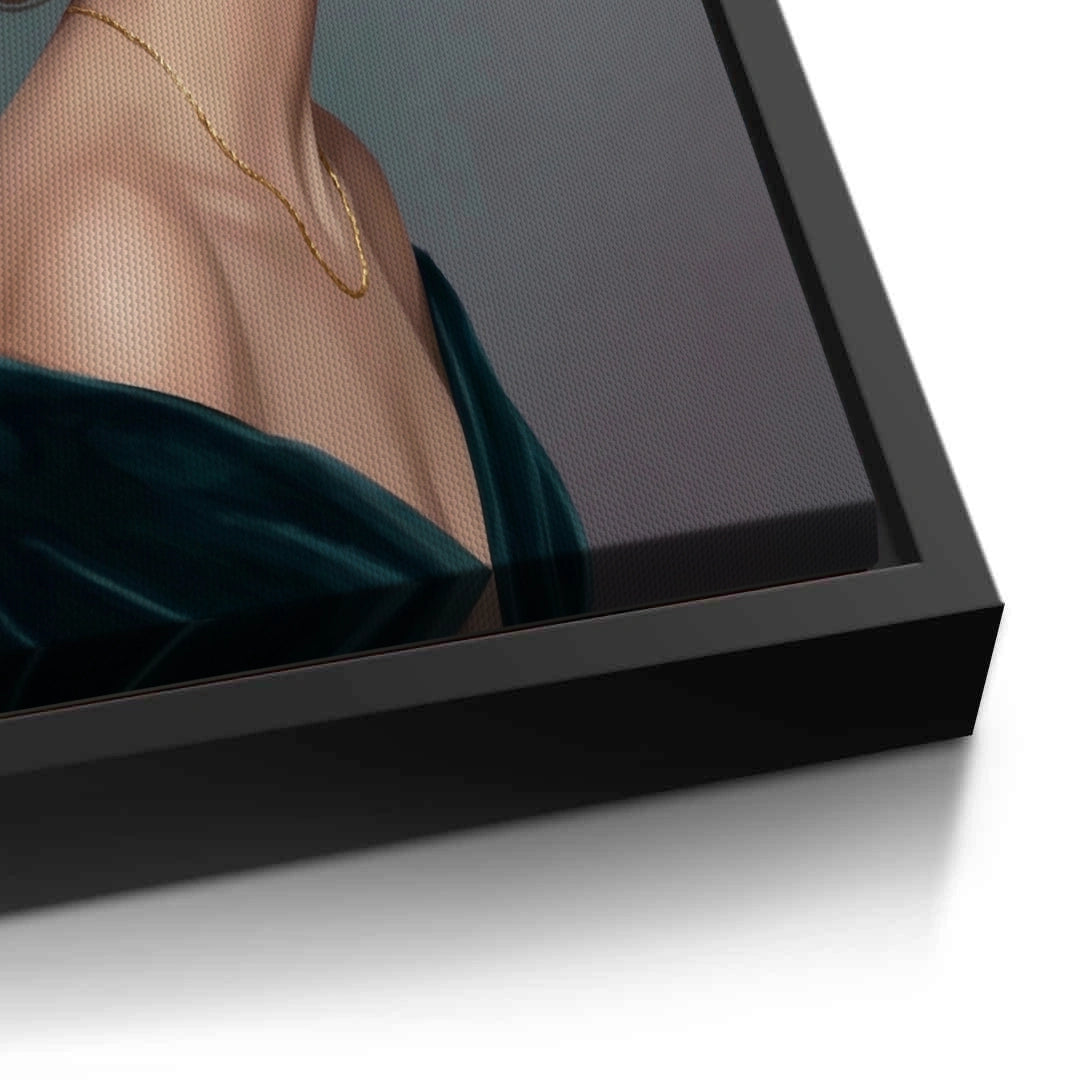 2Velvet Rose Portrait - Canvas