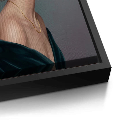 Velvet Rose Portrait - Canvas