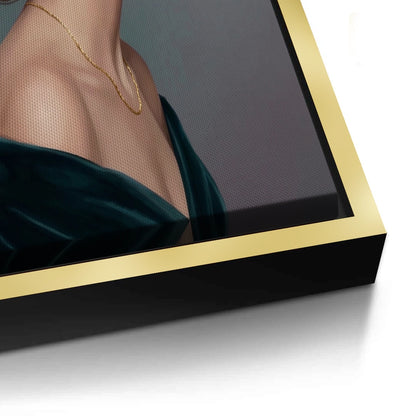 Velvet Rose Portrait - Canvas
