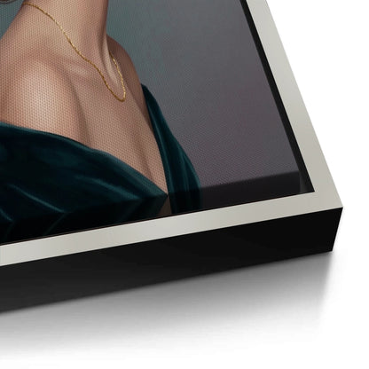 Velvet Rose Portrait - Canvas
