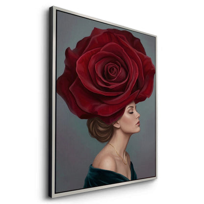 Velvet Rose Portrait - Canvas
