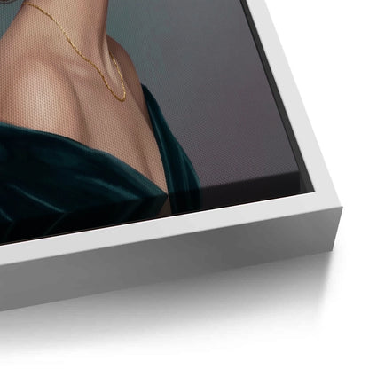 Velvet Rose Portrait - Canvas