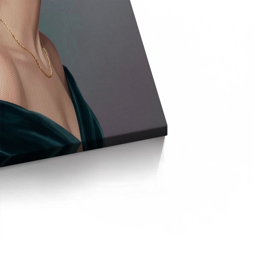 2Velvet Rose Portrait - Canvas