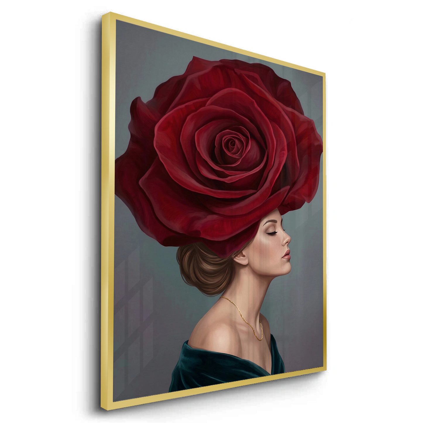 2Velvet Rose Portrait - Fine Art