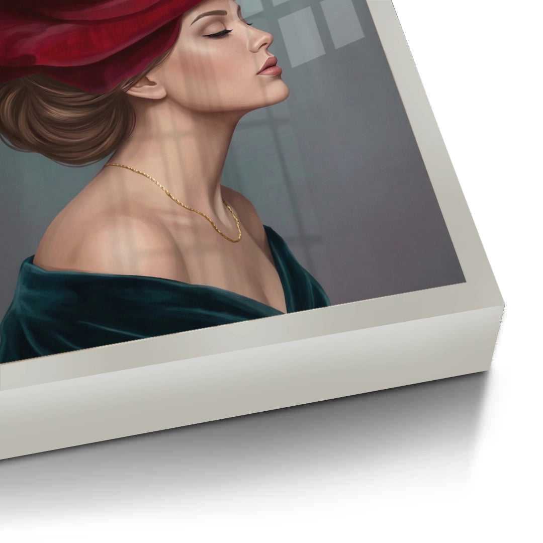 2Velvet Rose Portrait - Fine Art