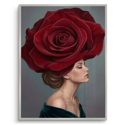 Velvet Rose Portrait - Fine Art