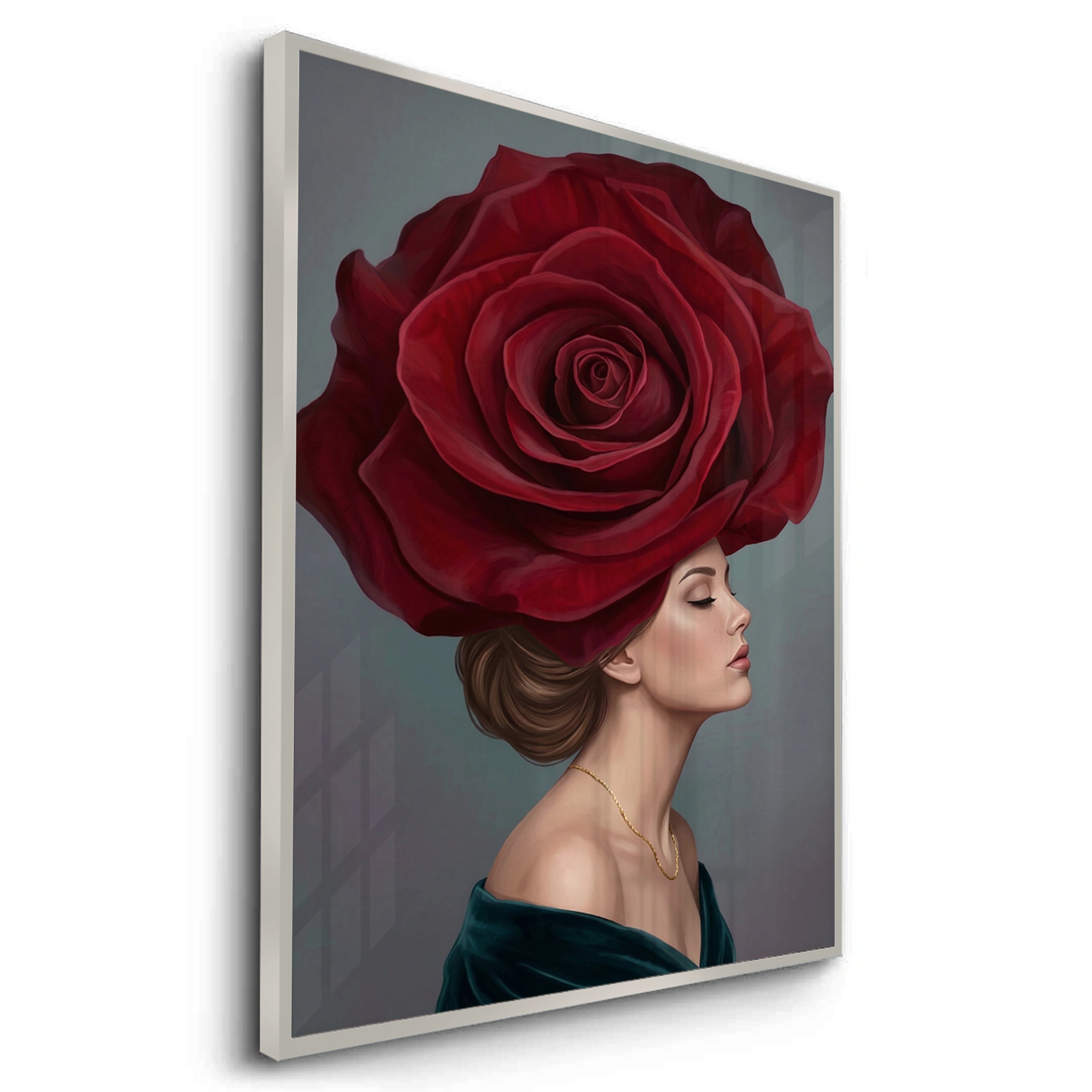 2Velvet Rose Portrait - Fine Art