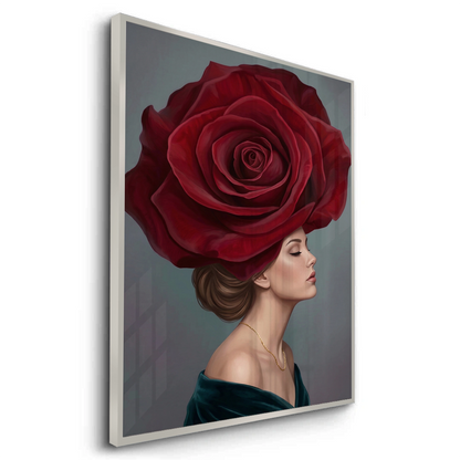 Velvet Rose Portrait - Fine Art