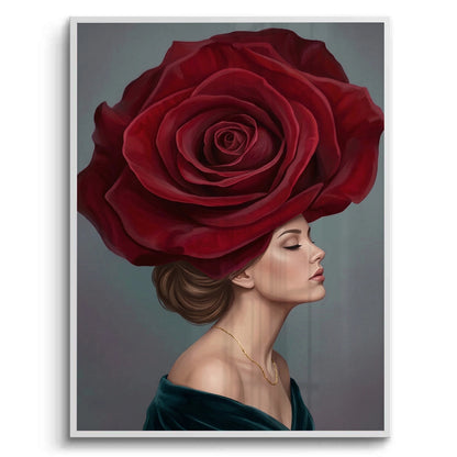 Velvet Rose Portrait - Fine Art