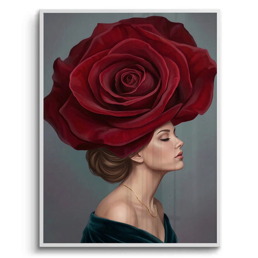 Velvet Rose Portrait - Fine Art