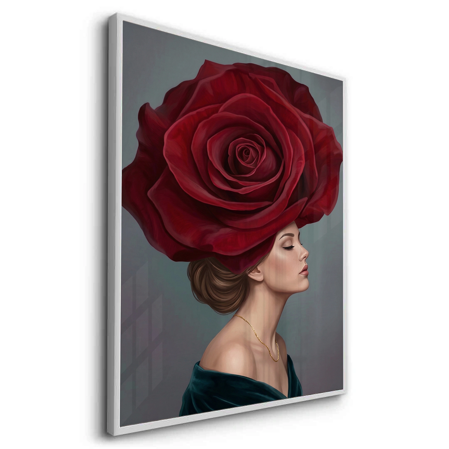 2Velvet Rose Portrait - Fine Art