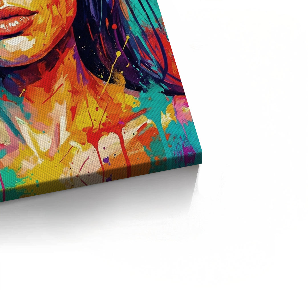2Vibrant Angelina Pop Art - Canvas