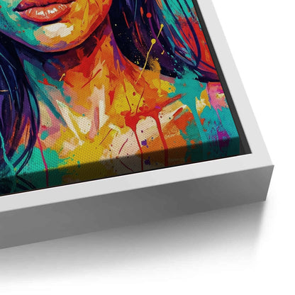 Vibrant Angelina Pop Art - Canvas