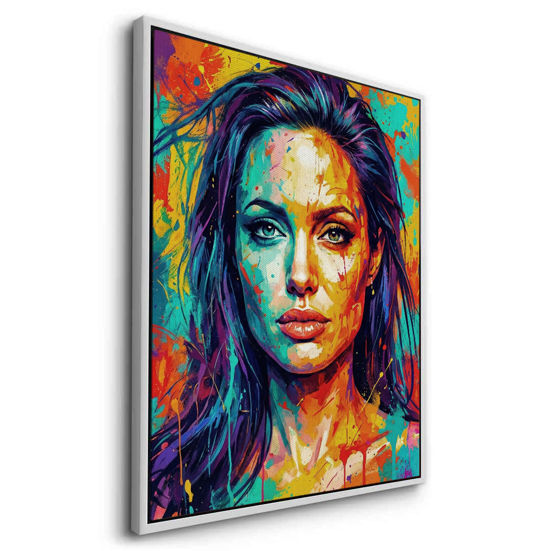 2Vibrant Angelina Pop Art - Canvas