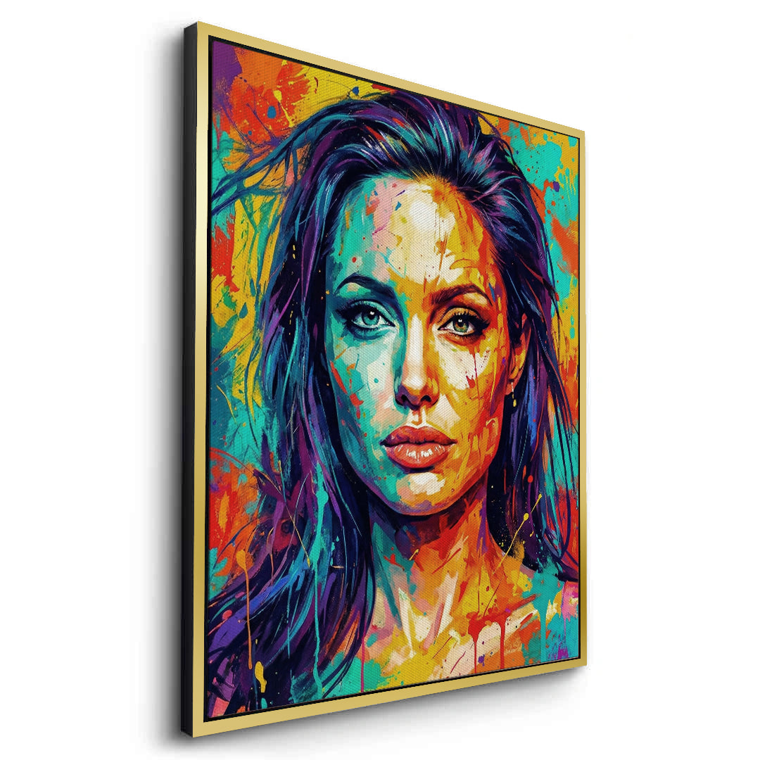 2Vibrant Angelina Pop Art - Canvas