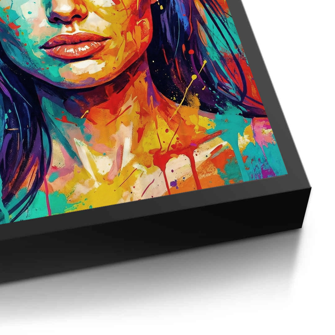 2Vibrant Angelina Pop Art - Fine Art